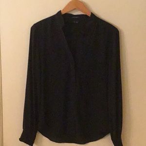 Black Theory silk chiffon blouse Small